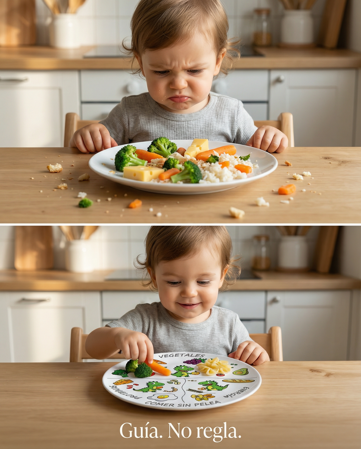 Set de 2 Platos NutriYo — Plato Familiar + Plato Dino