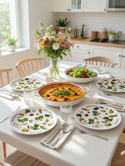 Set de 2 Platos NutriYo — Plato Familiar + Plato Dino